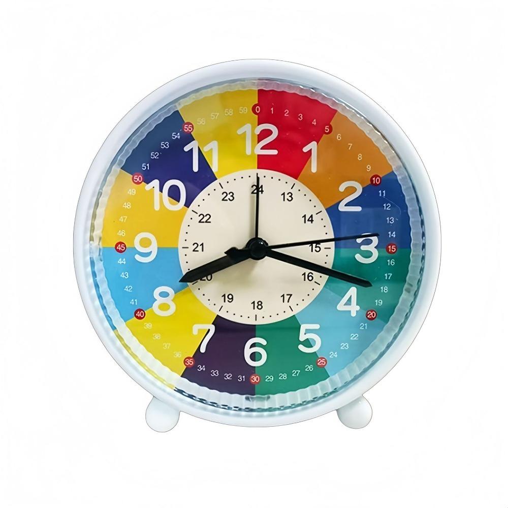 Mute Children Clock Creative Electronic Clock Learning Clock Children Educational белый