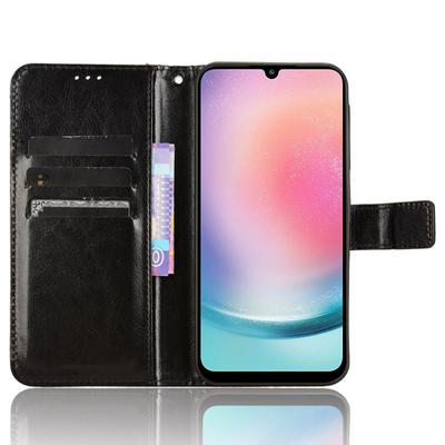Husă pentru Samsung Galaxy M55 5G/C55 5G/F55 5G, Textură Piele Cal Nebun, Husă Telefon din Piele cu Portofel și Suport