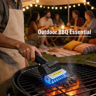 Rechargeable Electric BBQ Grill Cleaning Brush Cordless Handheld Roller Brush Portable Kitchen Outdoor Cleaner Tool