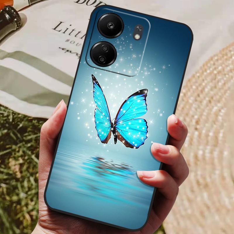 Für Xiaomi Poco C65 Hülle PocoC65 Luxus Bemaltes Telefon Silikon Rückseite Für Xiaomi Poco C65 Hüllen C 65 Schutzhülle Capas