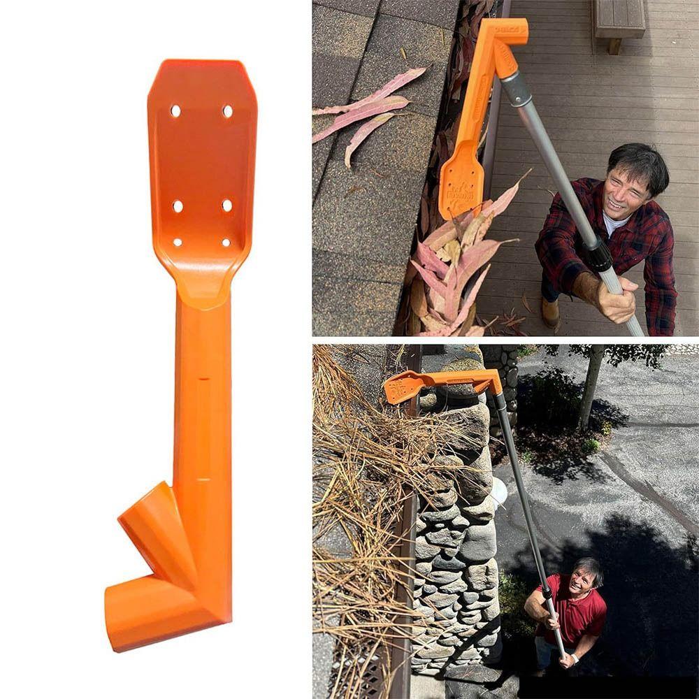 Abrasion Resistance Pipe Cleaners Tool Long Handle Roofing Leaf Shove  for Home Residence