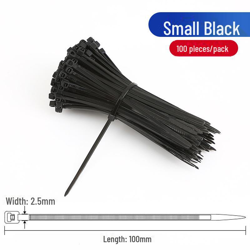 White Nylon Self-Locking Cable Ties - Strong, Durable Wire Fasteners