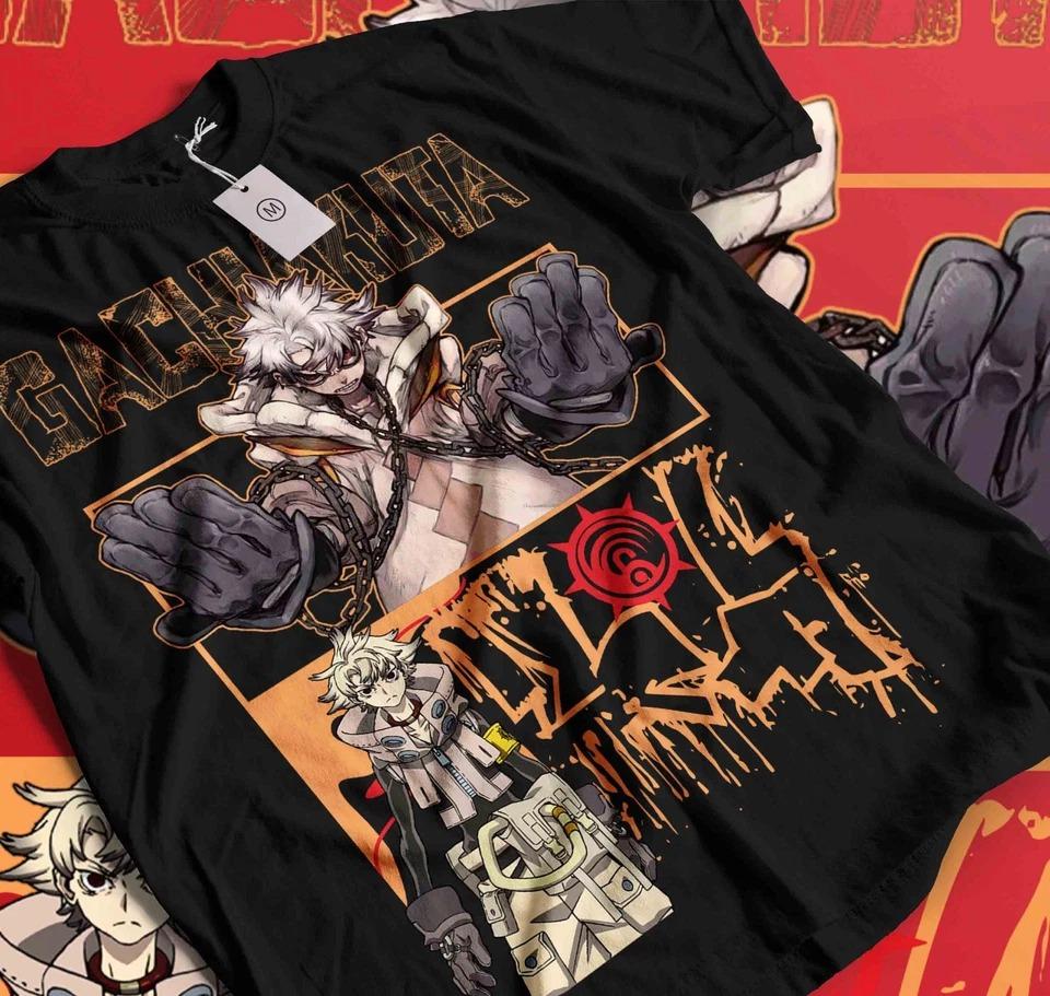 Gachiakuta T-Shirt, japanisches Manga-Anime-Shirt, alle Größen, Baumwolle, Herren, Oversized, Hip-Hop-Streetwear, hochwertige Herrenbekleidung, Kurzarm