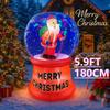 5.9FT LED Light Inflatable Xmas Yard Decor Santa Snow Globe Model Christmas Decoration Gifts Toy Supplies Ornaments Home Decor