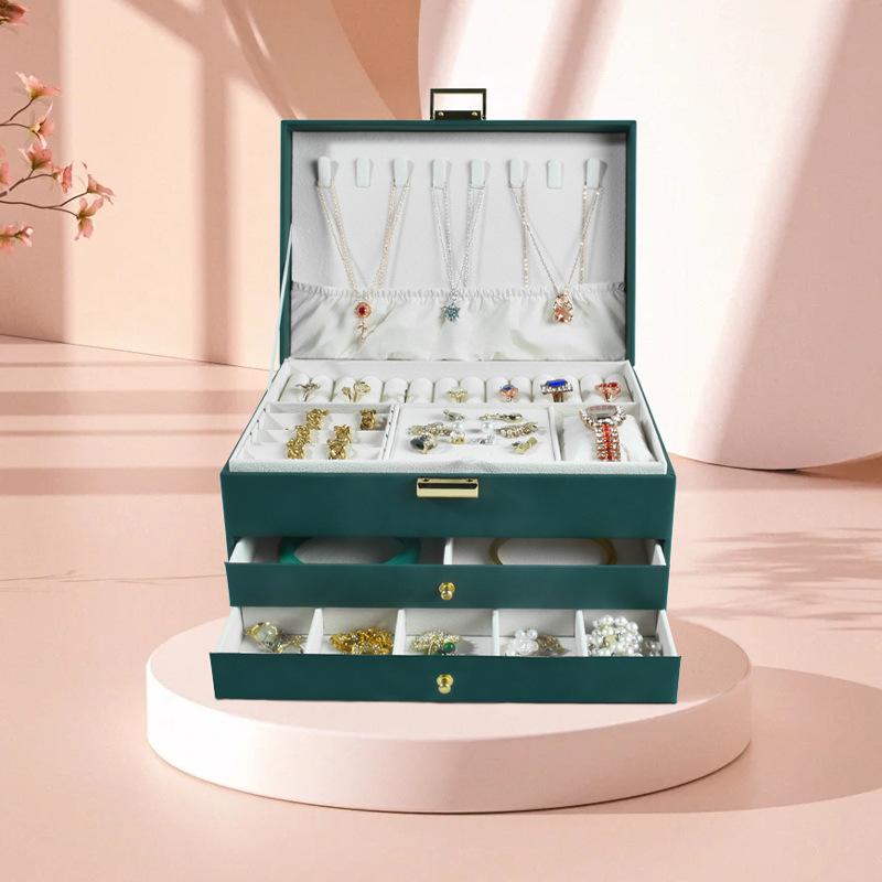 Portable Jewelry Box European Princess Travel Korean Hand Jewelry Jewelry Bag Earrings Ring Small Storage Box