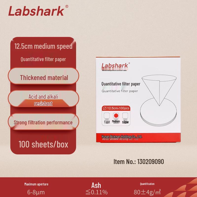 Labshark Laboratory Filter Paper: Fast, Medium, Slow Round Filters for Chemical Analysis