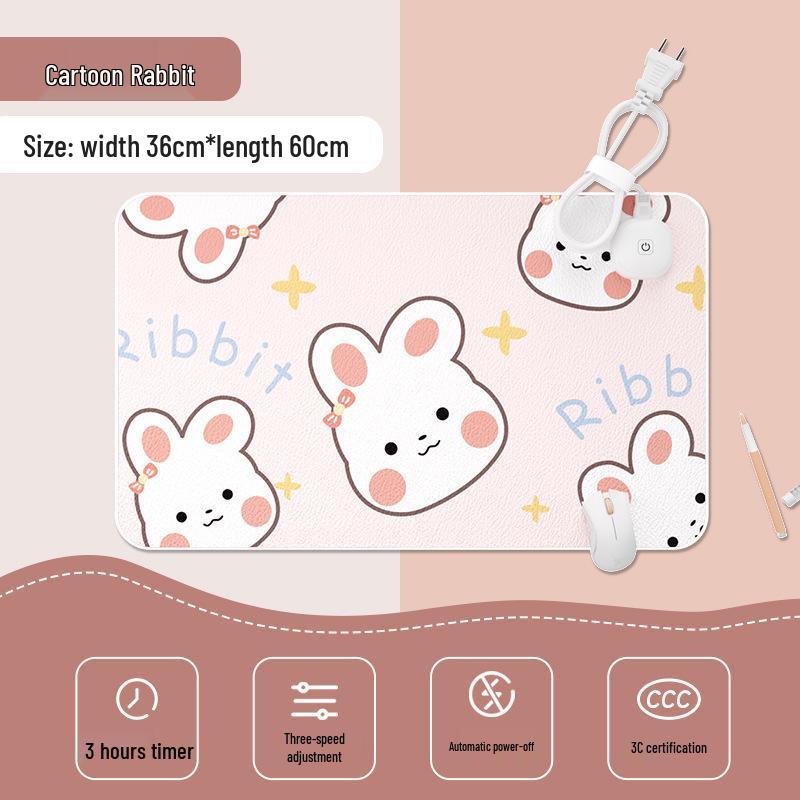 

Дуже великий нагрівальний килимок для миші та столу - Тепла грілка для рук для офісу Medium 60*36