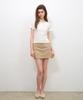 Wednesday Oasis For Woman Classic Cotton Mini Skirt_Ivory(W25-Sk01)