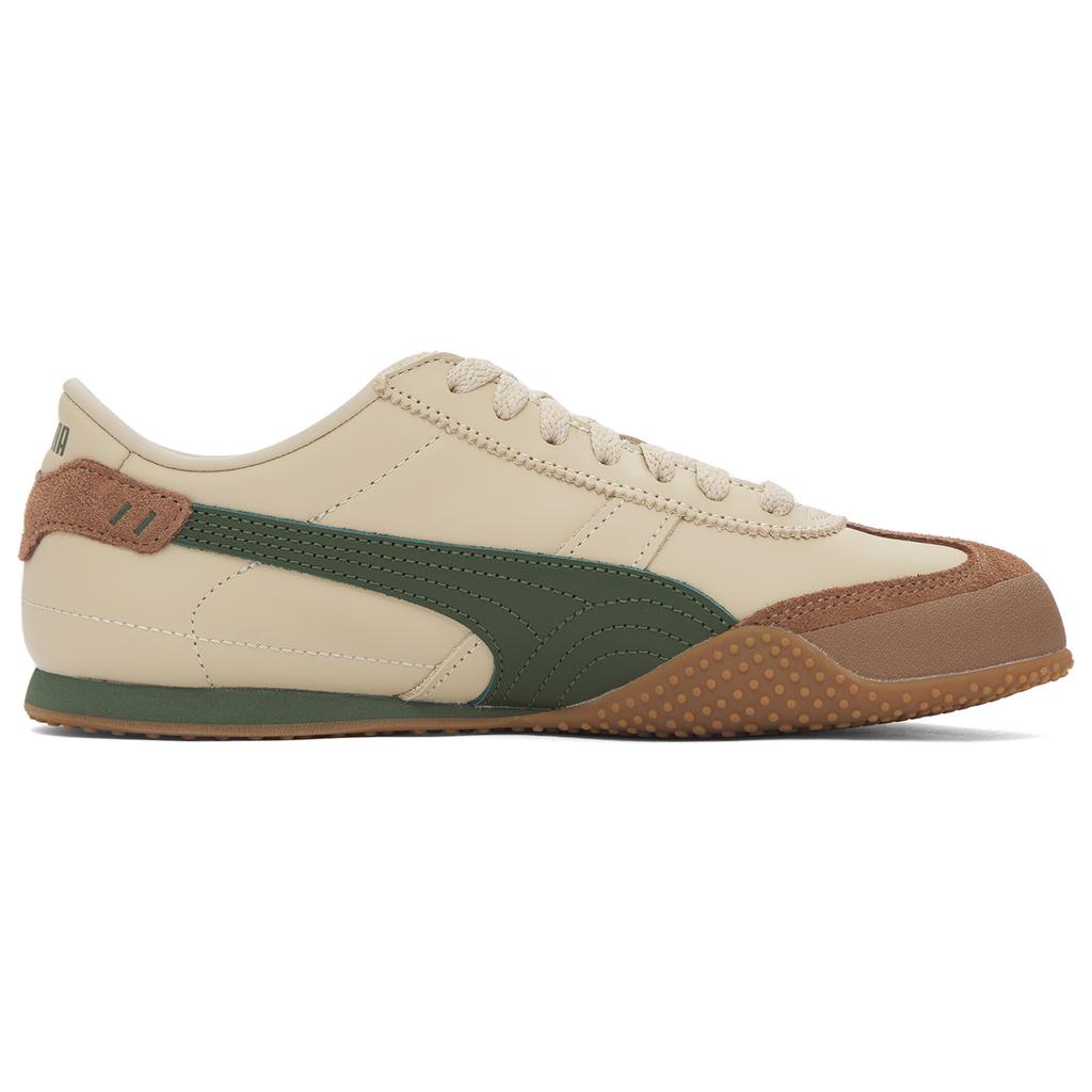 Puma Bella Ut Leather Fashion Versatile Comfortable Training Low-Top Casual Shoes Unisex Sneaker Brown Green 402186-07