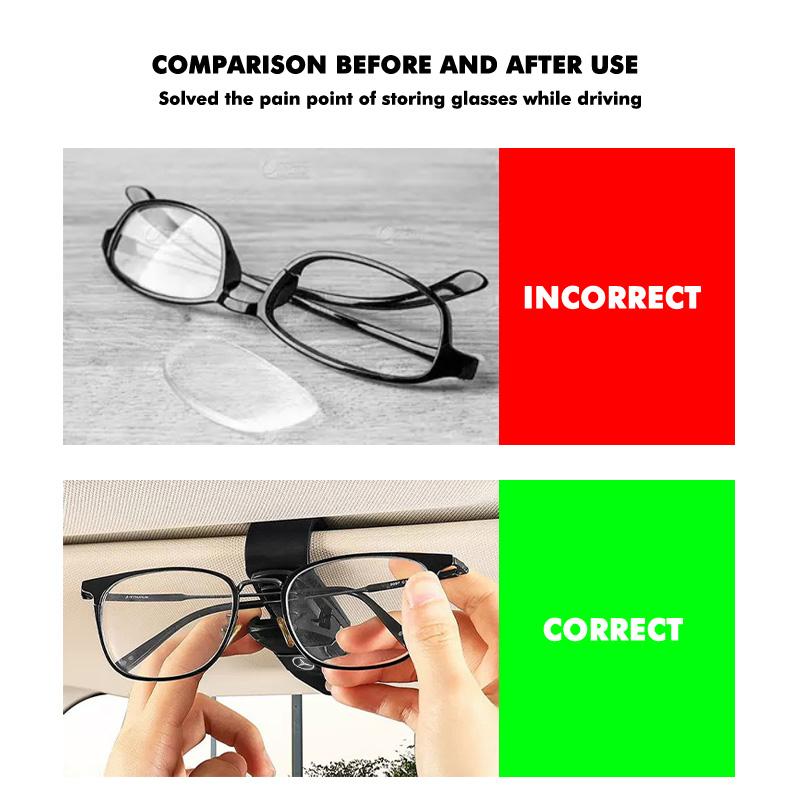 For Benz Car Sunglasses Clip Card Ticket Holder Carbon Fiber Sunglasses Clip Accessories Exclusive AMG W124 W203 W204 SPRINTER V GH1