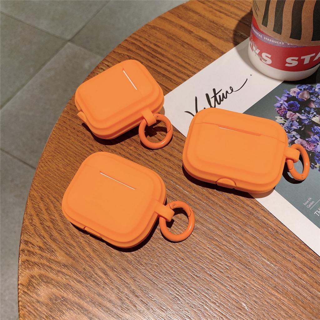 Simple Solid Color for AirPods Pro1 Generation Protective Case 1 Generation Pro1 Generation Apple Bluetooth Headset Silicone Case