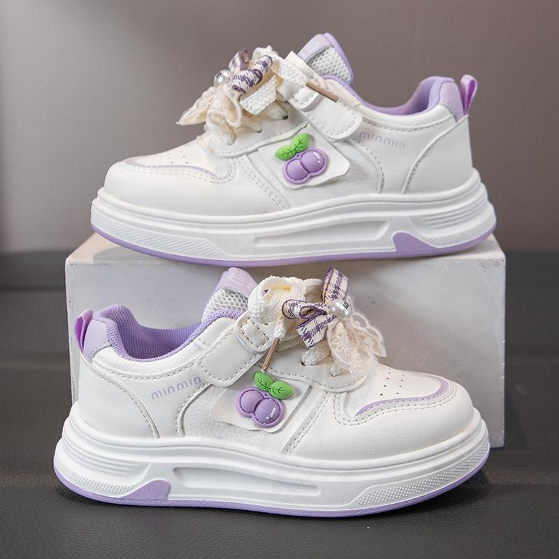 

Children s low-top sneakers for girls, casual shoes for spring2026New lightweight soft-soled sports shoes for students 26Inner Length16.5cm фиолетовый
