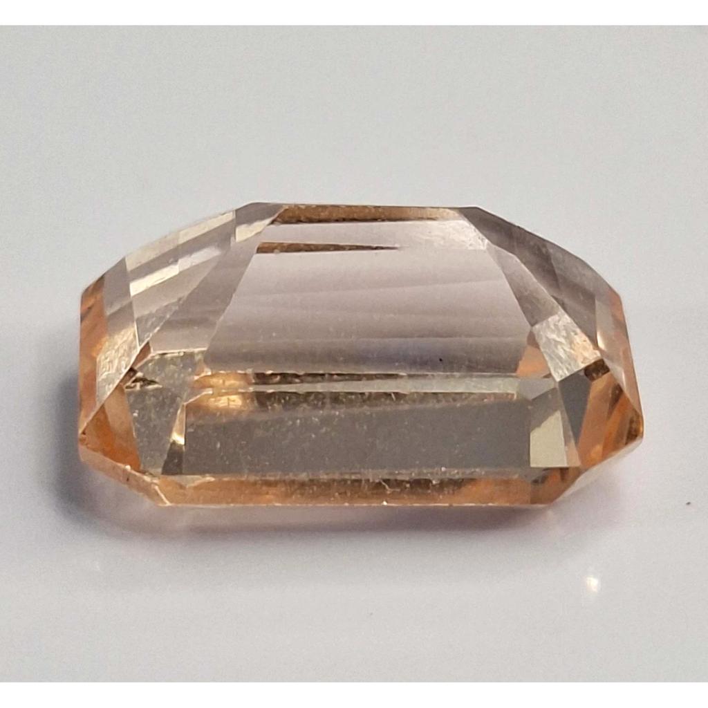 Peach Sapphire Natural 7-9 Ct Emerald Cut Beautiful Certified Loose Gemstone