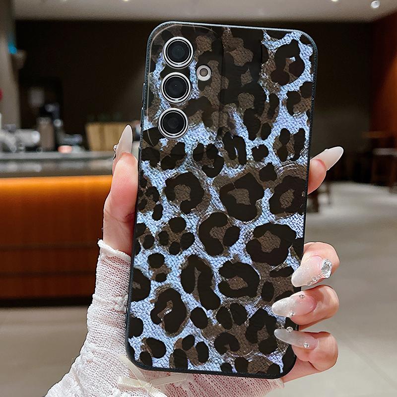 Luipaardprint Hoesje Voor Samsung A18 A57 A37 A17 A56 A36 A26 A16 A55 A35 A25 A15 A54 S21 FE S22 S23 S24 Plus S25 S26 Ultra Siliconen Cover