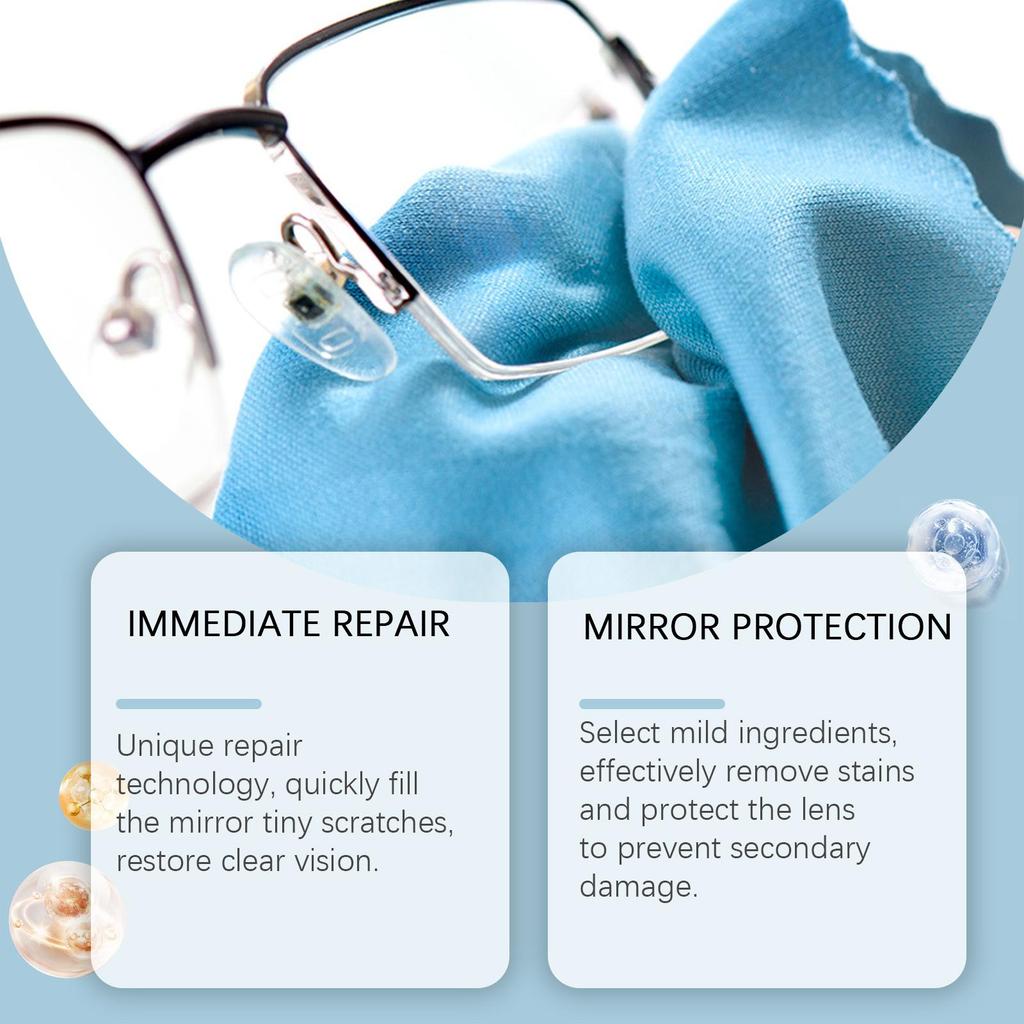 Lens Scratch Remover Repair Abrasion Scratch Renovation Eyeglass Lens Glass Blur Conditioner 100ml