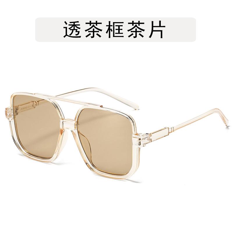 

Korean Stylish Designer Sunglasses Woman Double Bridge Semi-rimless Women s Glasses Driving Travelling Men Sunglasses