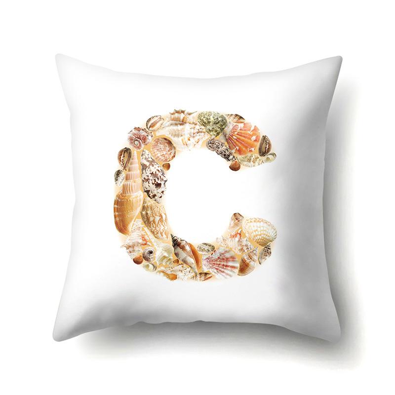 Polyester Pillowcase Automobile Decoration Home 26 English Letter Printed Pillowcase