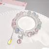 Bracciale Originale Farfalla di Cristallo Fatata con Design Fiore Esplosivo per Studenti e Dirette Streaming