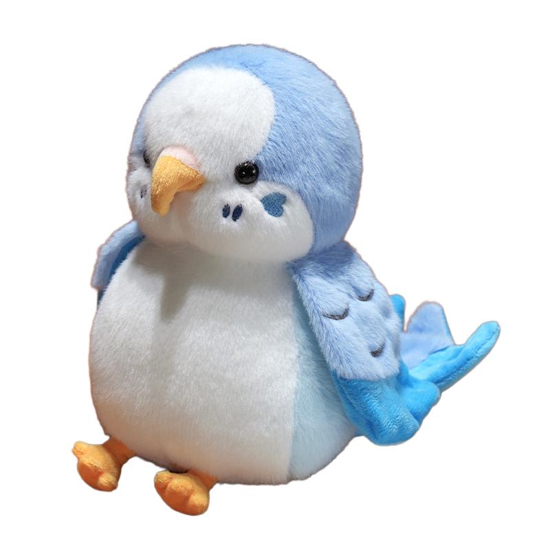 25cm Parrot Bird Doll Hand Puppet Plushie Stuffed Cartoon Animal Interactive Tell Story Education Prop Comforting Gift