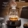 YIHUTEA Heat-Resistant Glass Teapot with Double Infuser