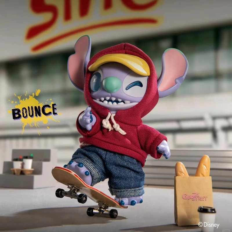 Genuine Miniso Disney Stitch Gen Z Street Series Vinyl Blind Box Dolls Cute Bag Pendants Trendy Toys Stitch Mystery Box As Gifts