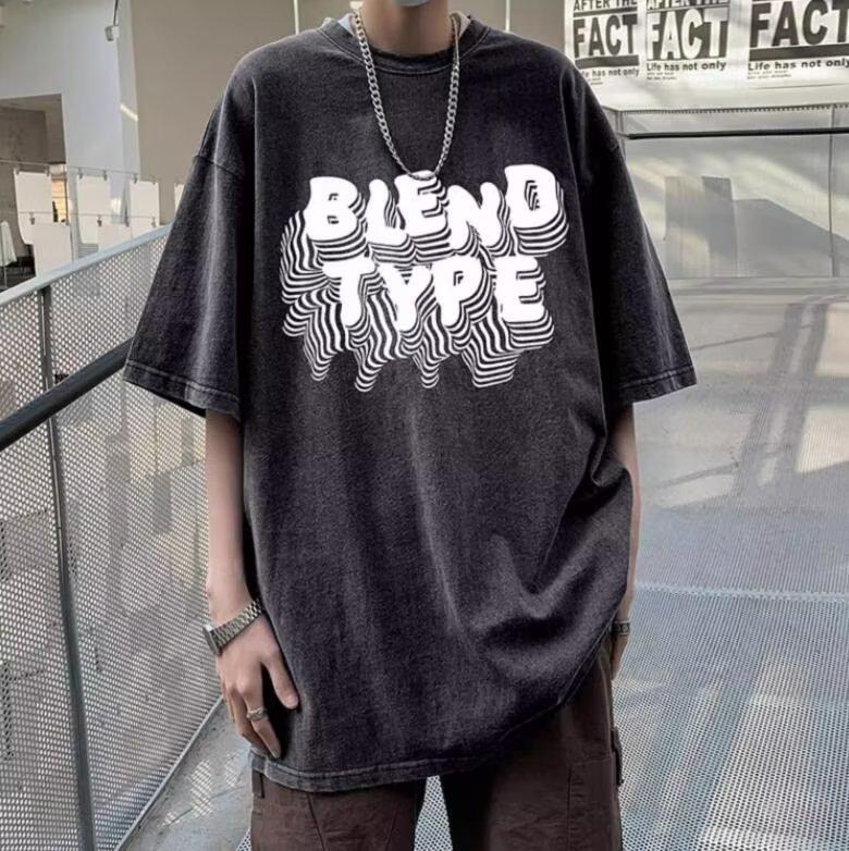 Boys' Trendy American-Style Short-Sleeved T-Shirt, 2024 Summer, Hong Kong Youth Fashion