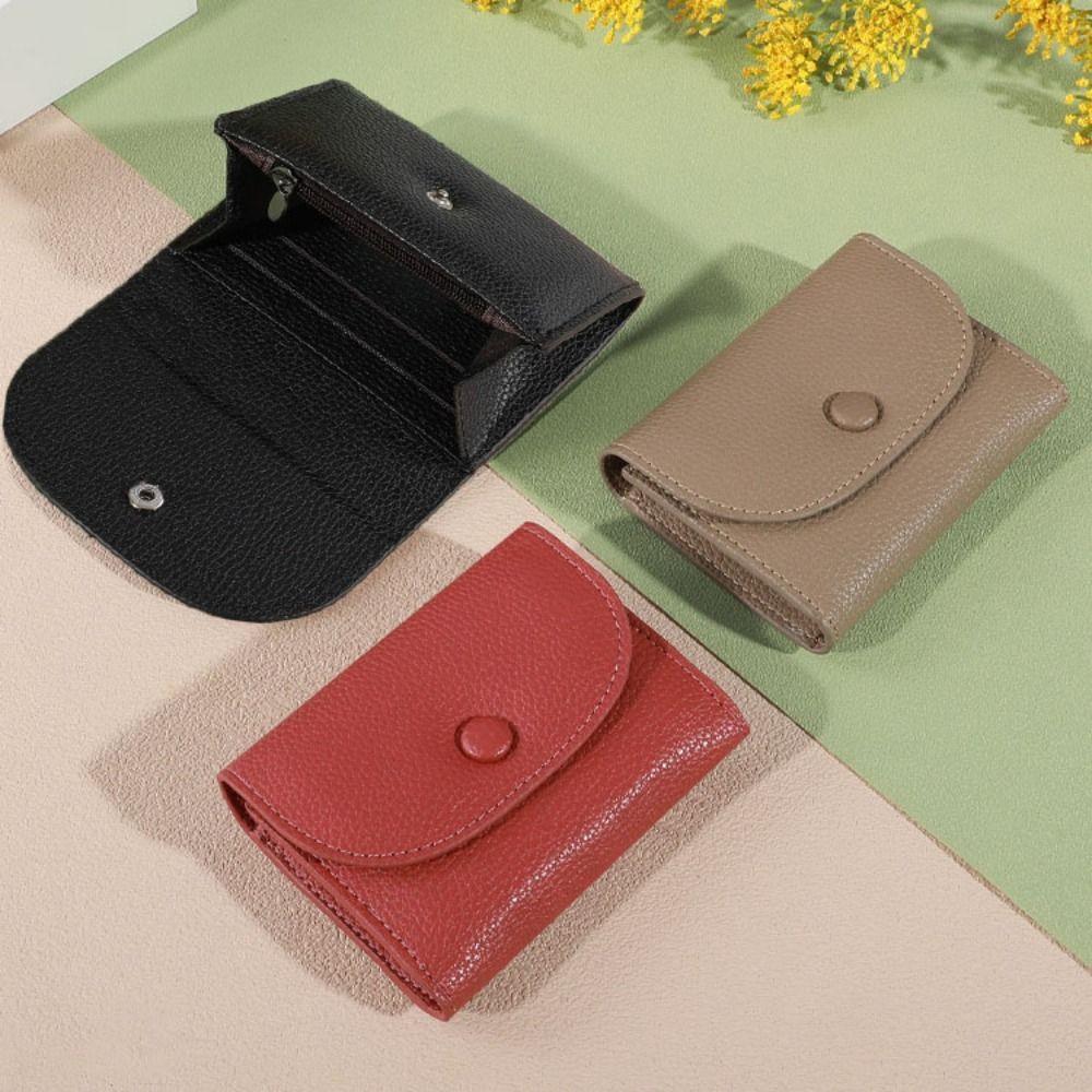 Zipper Women's Wallet Pu Leather Mini Coin Purse Fashion Card Holder  Girls