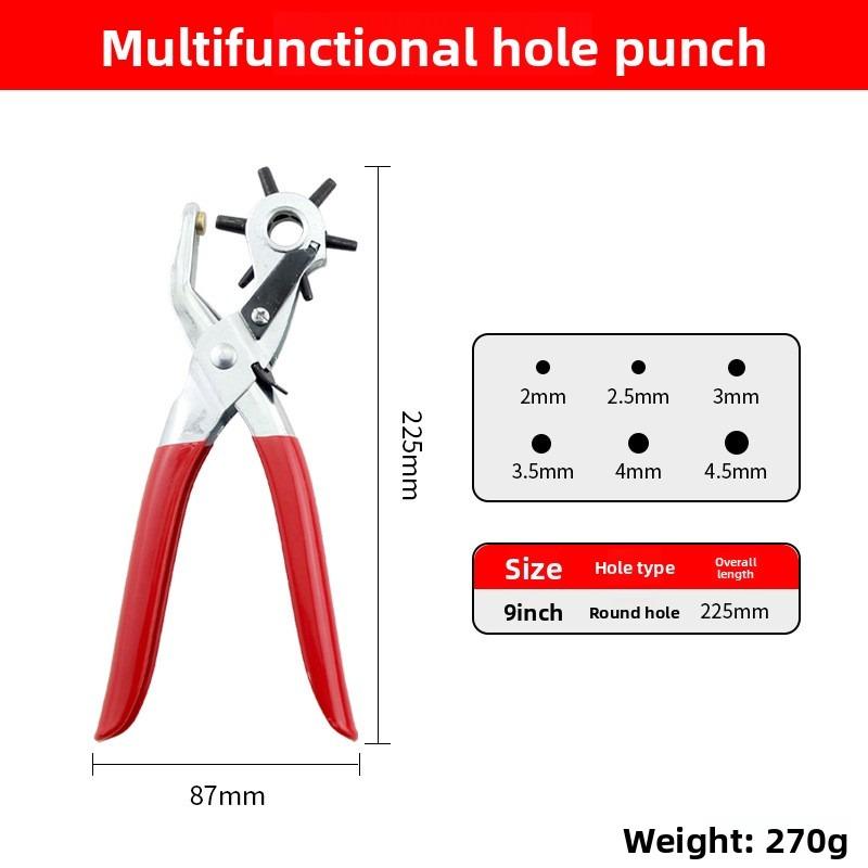 Genuine Leather Hole Punch Plier Universal Wrist Belt Puncher Plier Repair Tools Belt Hole Puncher Fit For Genuine Leather Genuine Leather Craft