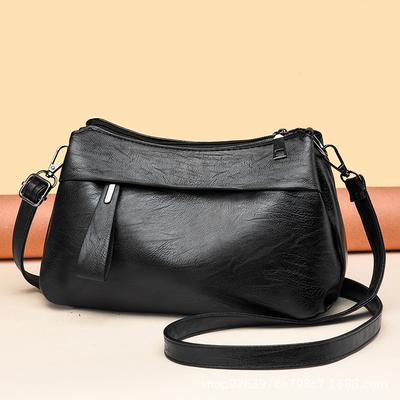 Nieuwe Winter Middelbare en Oudere Crossbody Tas Zacht Leer Schoonmoeder Schoudertas Sfeervol