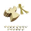 10Pcs/Set Christmas Theme Wooden Hanging Pendant Home Christmas Tree Decorations