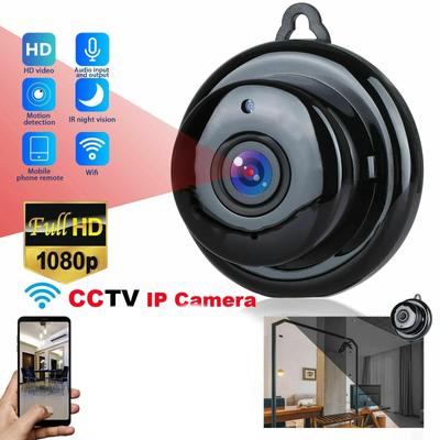 Mini HD IP Camera WiFi Camera with Infrared Night Vision 2-Way Audio Motion Tracker Wireless Home Security Monitor Cam