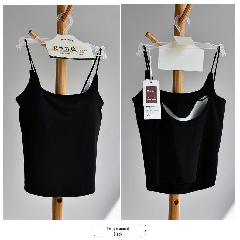 

Женская майка из бамбукового хлопка Tencel с U-образными бретельками и фиксированной чашкой - коллекция Весна/Лето 2025.