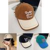 Stylish Colorful Embroidered Korean Baseball Cap For Women With Wide Brim And Adjustable Size