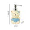 Soap Dispenser Creative Ceramic Bear Lotion Bottle for Household Bathroom Hand Sanitizer Dispensing Bottle with Press Button