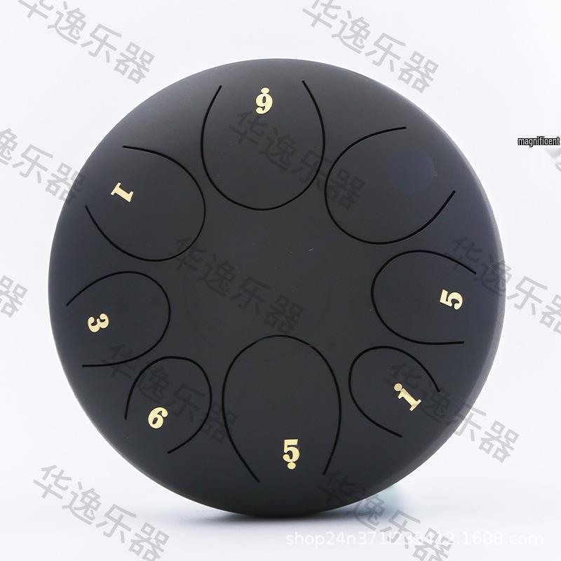 8-Inch 8-Note Ethereal Hand Drum - Sanskrit Xuan Lotus Dust Drum for Beginners