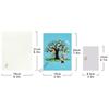 Q1FD Intricate Paper Arts Easters Card Handmade Rabbit Eggs Tree Celebration