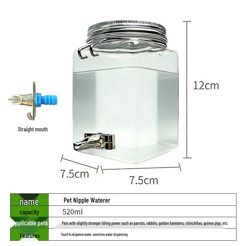 Parrot Automatic Stainless Steel Large Capacity Pet Water Dispenser