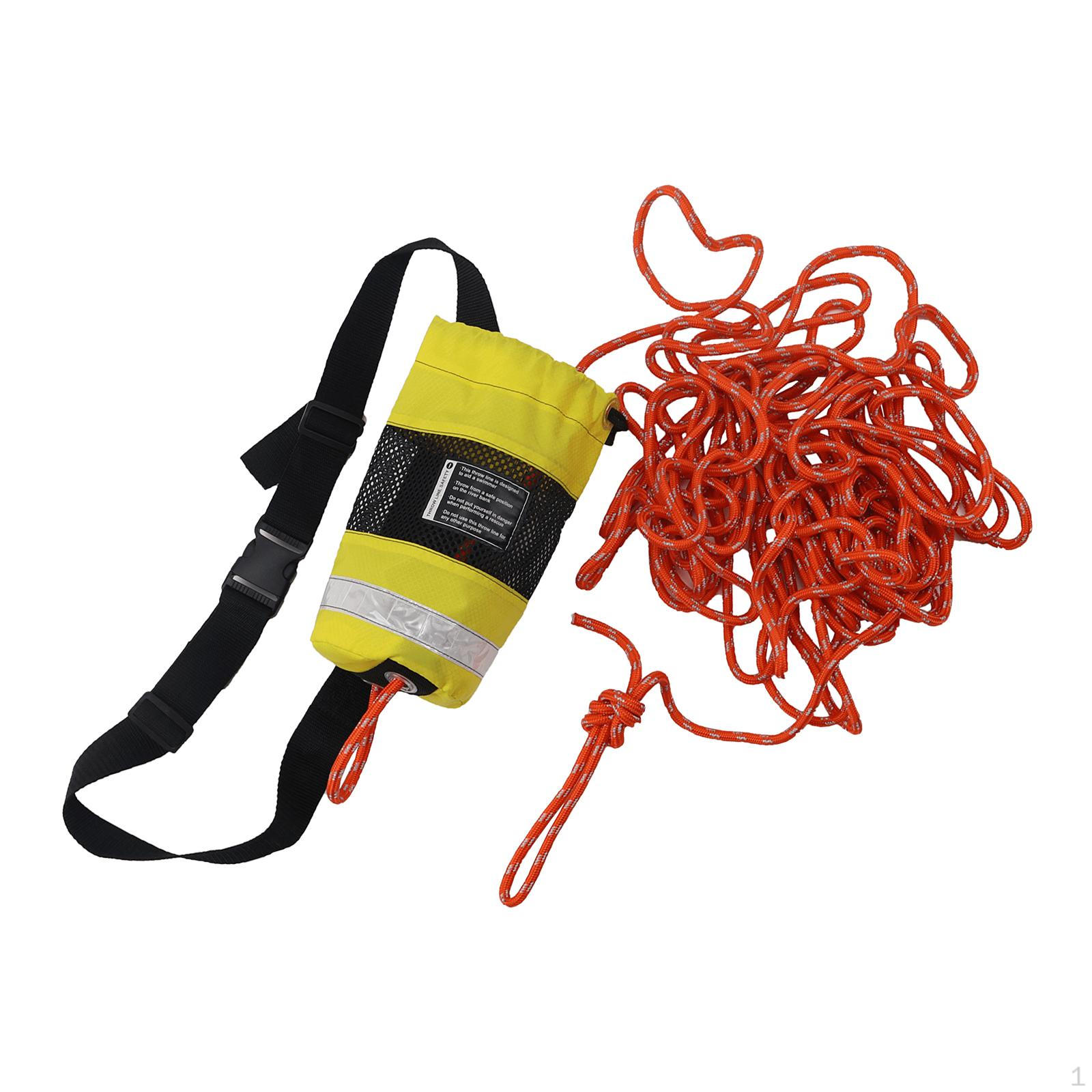 Throw Bags, Floating Rope Reflective Flotation Device Throwable Safety Equipment for Kayak