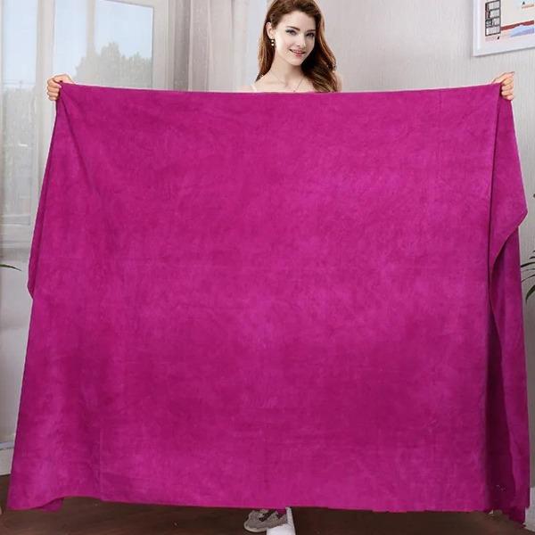 Large Thick Microfiber Bath Towel Absorbent and Quick-drying Multifunctional Swimming Fitness Sports Beauty Salon Towel
