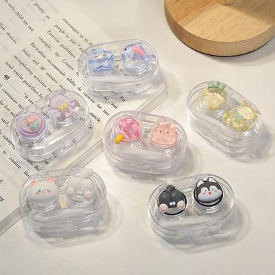 Estuche para lentes de contacto MillCreek DIY Portátil Cuidado de la belleza Caja para lentes