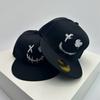 Baseball Stitching Embroidered Expression Face Smiling Women  Men For Neutral Gender Fresh Caps Peaked Hats Breathable Hip Hop Urban Street Style