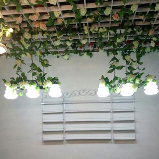 2,35 m umělý květinový listový ratan vinná zahrada park klimatizační trubka