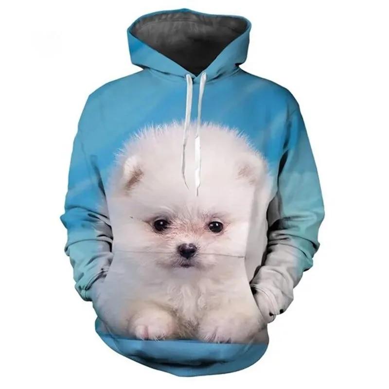 New Animal Dog Hoodie 3D Printed Hoodies Men Animal Graphics Leisure Hoodies Fashion Long Sleeve Men's Sweatshirts Clothing