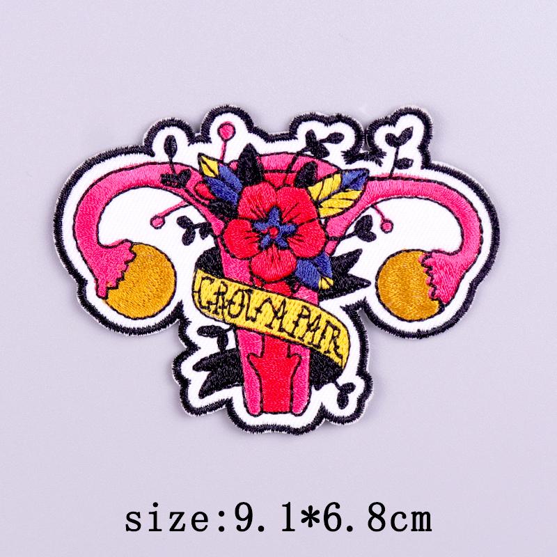 Girl Power Embroidery Patch Iron On Patches For Clothing Thermoadhesiv Patches On Clothes DIY Letters/Phrases Decorate Applique