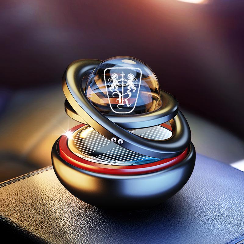 Interstellar Suspension Solar Car Air Freshener - Aluminum Alloy Perfume Ornament