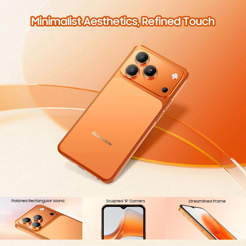 Blackview WAVE 7C 4G AI Smartphone 16GB+128GB 6.56" Android 16 5000mAh Mobiele Telefoon