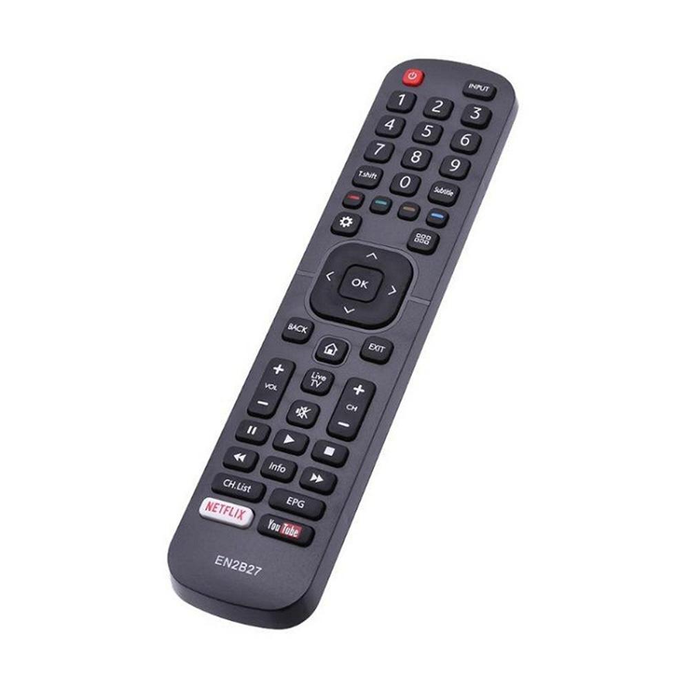 Black ABS Smart TV Remote Control EN2B27 For Hisense RC3394402/01 3139 238