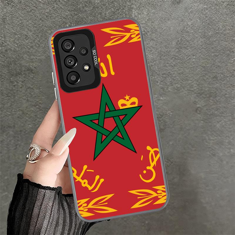 

Morocco Flag Shockproof Phone Case for Samsung A17 A16 A15 A14 A37 A57 A36 A56 A26 A35 A55 A25 A34 A54 A24 A13 A23 A33 A53 A07 A Samsung A57
