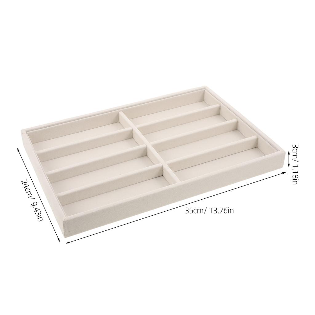 Sonnenbrillen-Organizer-Tablett Brillen-Aufbewahrungskoffer 13,78x9,45 Brillenständer Halter Schreibtisch Schmuck-Display-Organizer für Reisen Zuhause