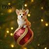 Christmas Decor Animal Ornament 2D Acrylic Wildlife on Ball Hanging Tree Ornaments for Winter Xmas Home Party High-quality Holiday